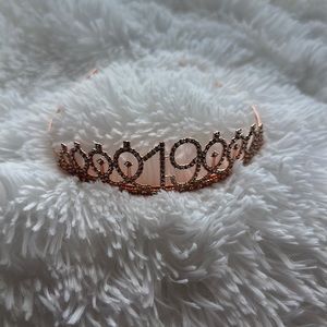 19th Birthday Crown Rose Gold